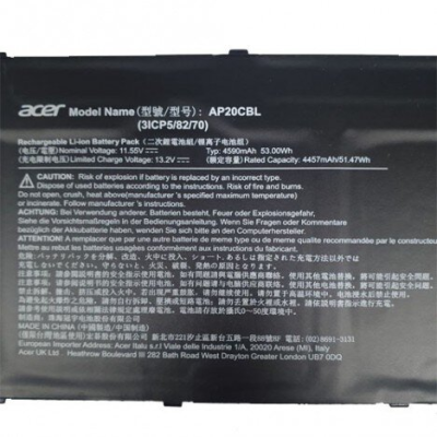 AP20CBL RECHARGEABLE BATTERY FOR ACER CHROMEBOOK PLUS 514 CB514-3H-R88J LAPTOP (NEW)