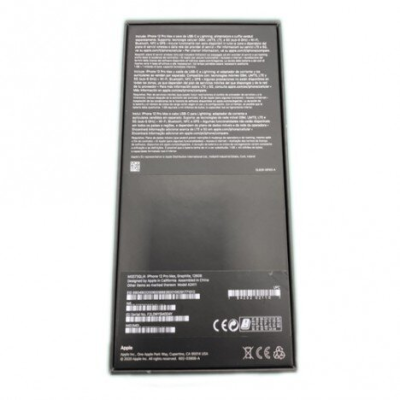 CAJA VACÍA PARA IPHONE 12 PRO MAX NEGRA