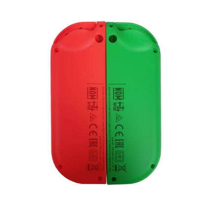 FRONT, CENTER AND REAR RIGHT AND LEFT CASE IN GREEN AND RED FOR JOY-CON NINTENDO SWITCH
