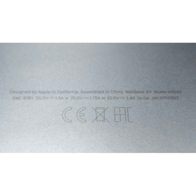 REAR CASING MACBOOK AIR MODEL A3240
