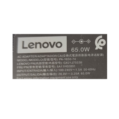 ORIGINAL PA-1650-74 CHARGER FOR LENOVO IDEAPAD SLIM 3 15IAH8 LAPTOP