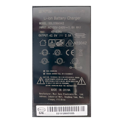 SSLC084V42 42V 2.0A CHARGER FOR YOUIN ELECTRIC SCOOTER