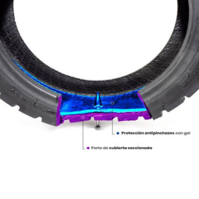 DUALGRIP 1 COVER WITH ANTI-PUNCTURE GEL FOR SMARTGYRO SPEEDWAY, ROCKWAY AND CROSSOVER