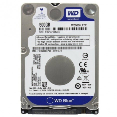 DISCO DURO INTERNO 2.5\" DE 500 GB WESTERN DIGITAL