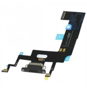 FLEX CONECTOR DE CARGA + MICROS IPHONE XR NEGRO