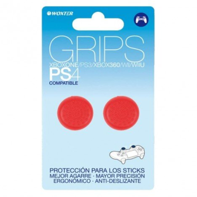 GRIPS PROTECIONES STICKS ANALÓGICOS ROJO