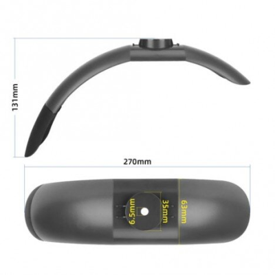 FRONT MUDGUARD FOR XIAOMI 4 PRO ELECTRIC SCOOTER