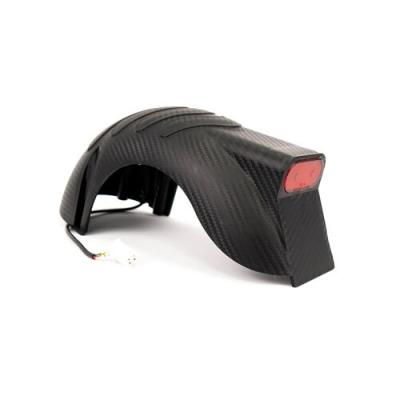 CARBON REAR MUDGUARD WITH LIGHT + CATADIOPTRIC FOR SMARTGYRO SW-C/RW-C ELECTRIC SCOOTER