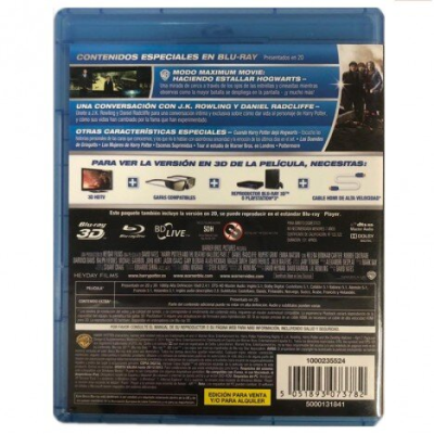 HARRY POTTER Y LAS RELIQUIAS DE LA MUERTE PARTE 1 Y 2 BLURAY 3D