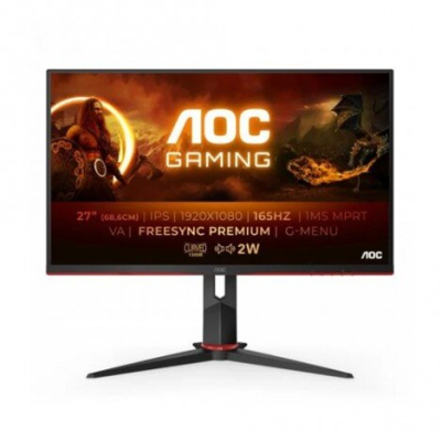 MONITOR AOC-C27G2AE/BK/A 27\" LED FULLHD 165Hz Curvo FreeSync Pr