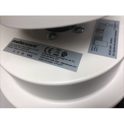 MELLERWARE BRIZY BRIGHT WHITE CEILING FAN MOTOR