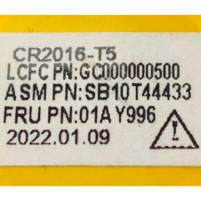 STARTER BATTERY CR2016-T5 LENOVO YOGA 7 PRO 14IHU5
