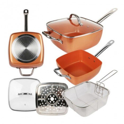 SARTEN CUADRADA DE COBRE MULTIUSOS WE HOUSEWARE