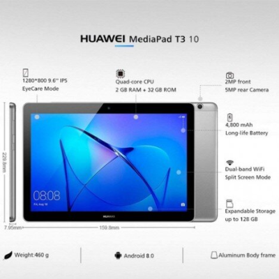 Tablet Huawei MediaPad T3 10 32Gb 2Gb Ram 9,6\" Wi-Fi Android Sp