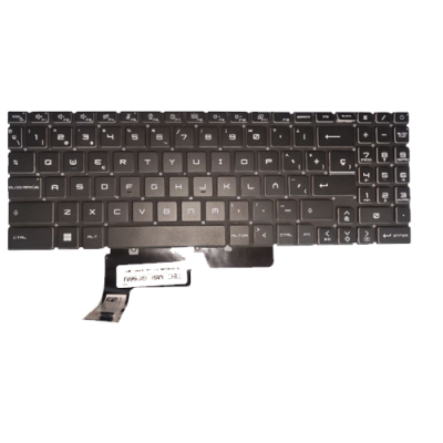 MULTICOLOR ILLUMINATED BLACK KEYBOARD FOR MSI GL66 LAPTOP (NEW)