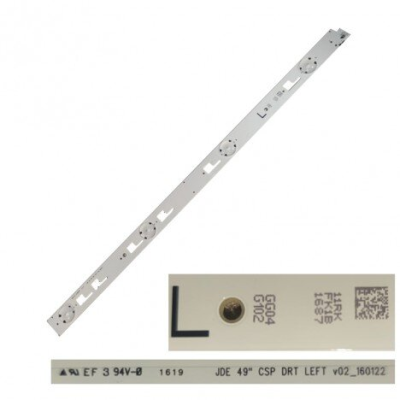 TIRA 4 LED JDE 49\" CSP DTR LEFT V02_160122 SONY KD-49XD7005