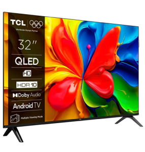 TV TCL QLED 32S4K 32" GOOGLE TV HDR10 DOLBY AUDIO WIFI (NEW WITH BOX OPEN)
