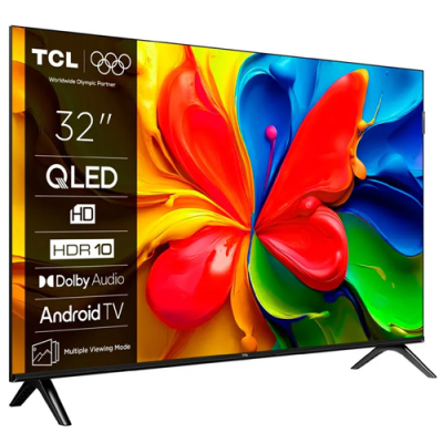 TV TCL QLED 32S4K 32" GOOGLE TV HDR10 DOLBY AUDIO WIFI (NEW WITH BOX OPEN)