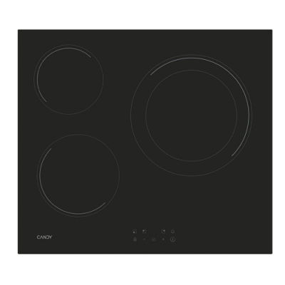 CANDY CH63DCC 3-ZONE RADIANT CERAMIC HOB